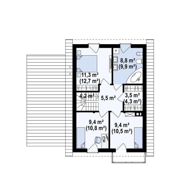 Projekt domu Z38 stu GL