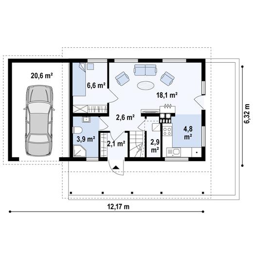 Projekt domu Z39 D GL