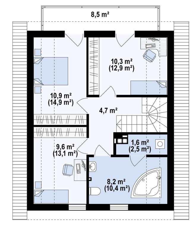 Projekt domu Z45 A D