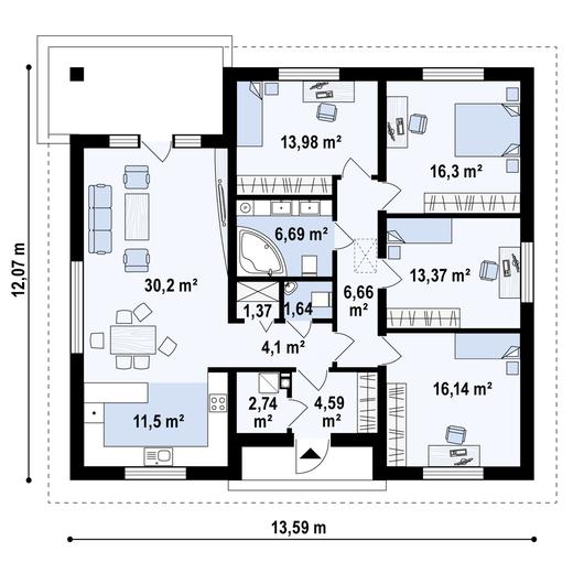 Projekt domu Z67 D A