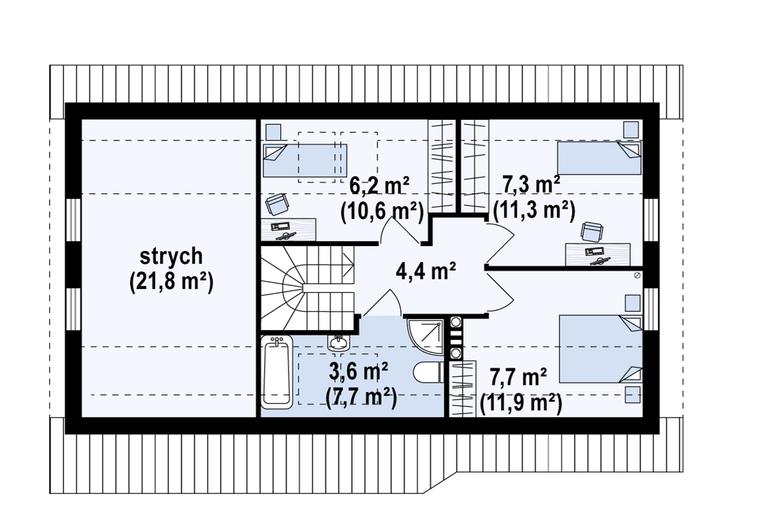 Projekt domu Z71 D GL