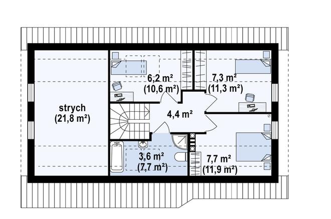 Projekt domu Z71 D GL