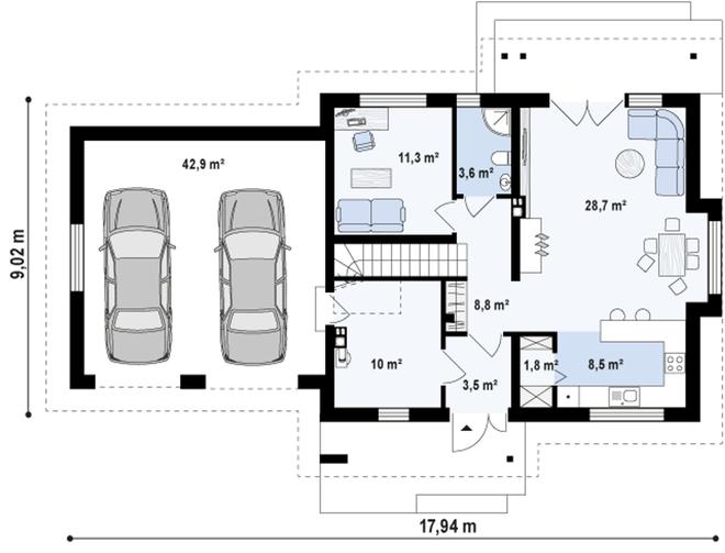 Projekt domu Z92 GL2