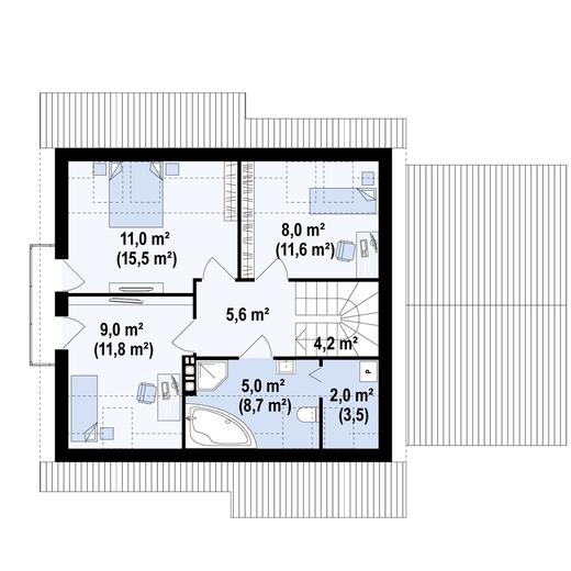 Projekt domu Z102 GP