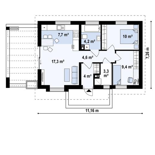 Projekt domu Z139 v2