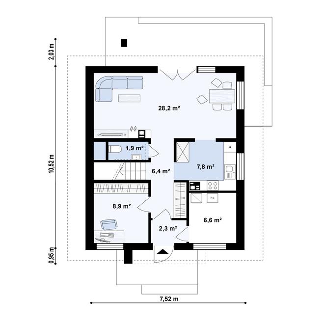 Projekt domu Z177 D +