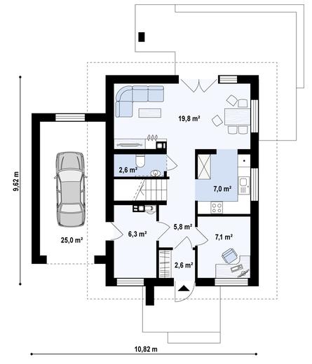 Projekt domu Z177 D GL