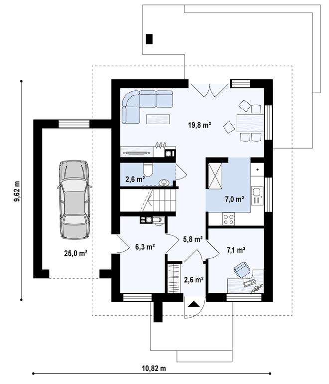 Projekt domu Z177 D GL