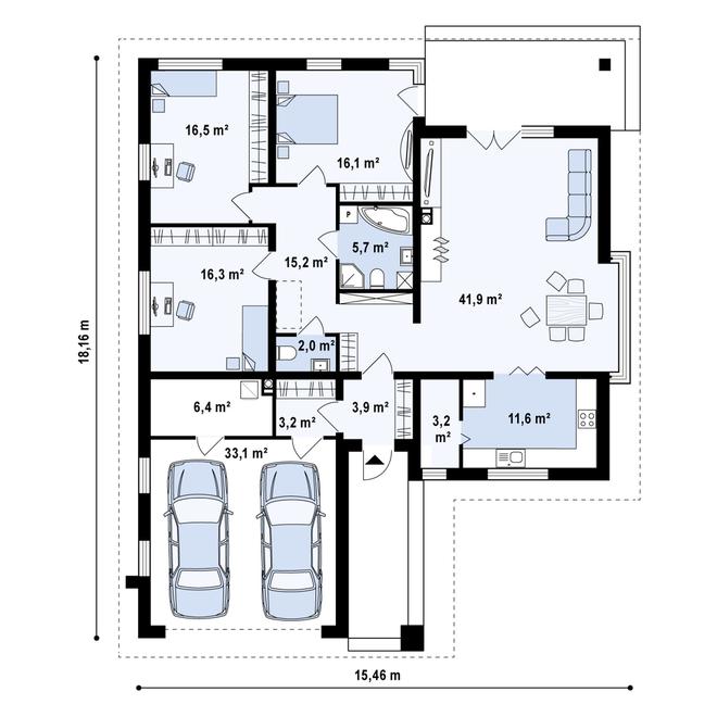 Projekt domu Z200 +100