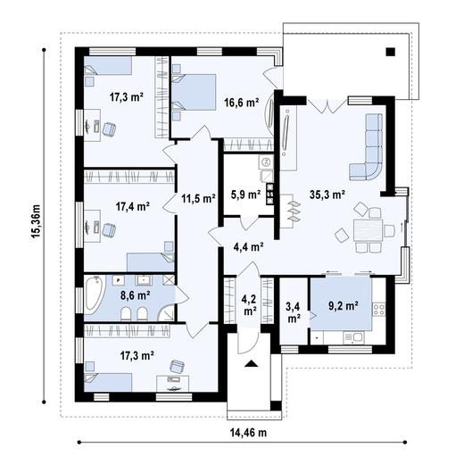 Projekt domu Z200 BG