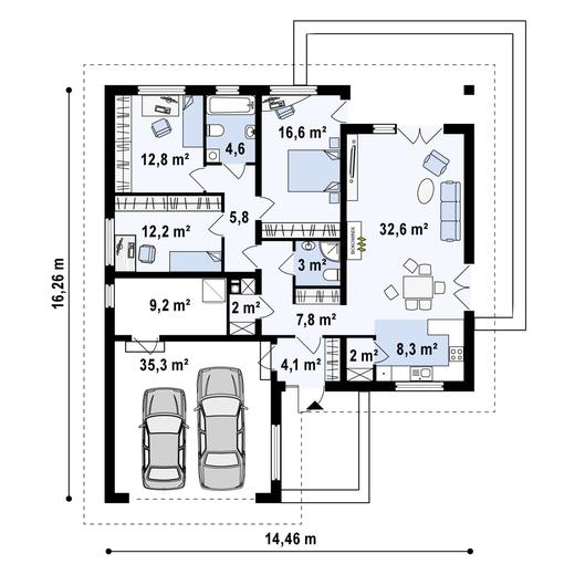Projekt domu Z203 v2
