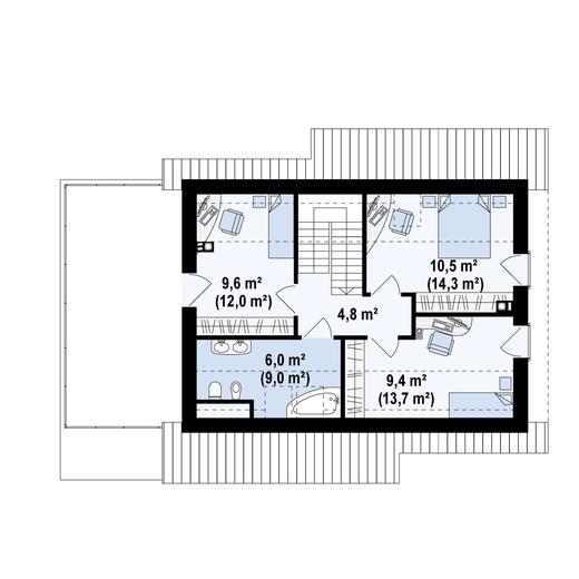 Projekt domu Z210 D GLt