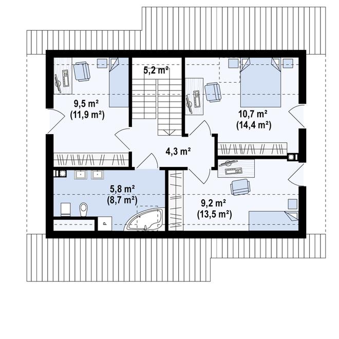 Projekt domu Z210 D v1