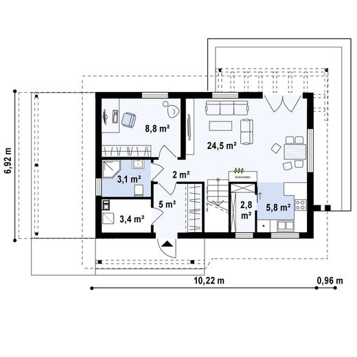 Projekt domu Z216 D +