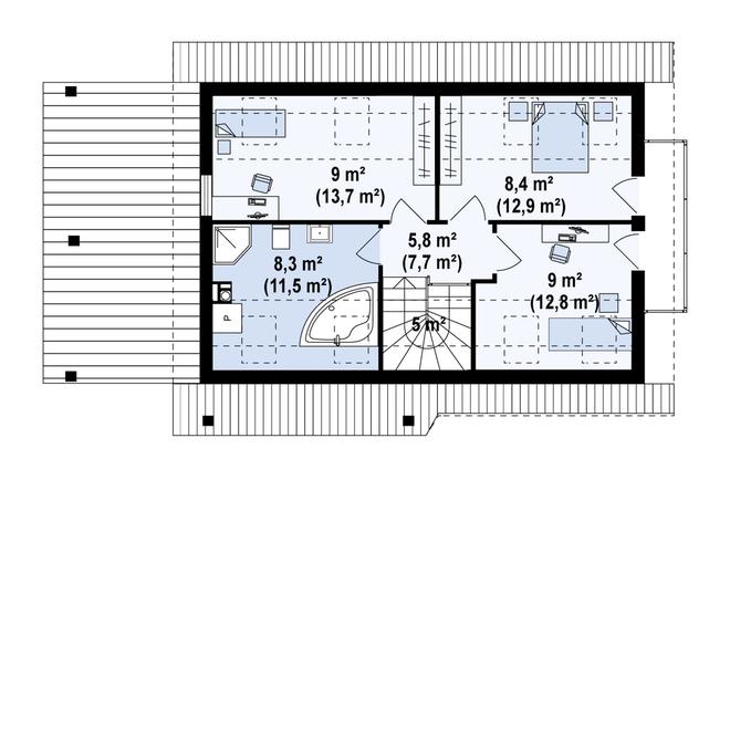 Projekt domu Z216 D +