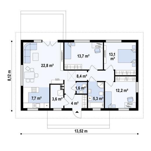Projekt domu Z241 D (pf)