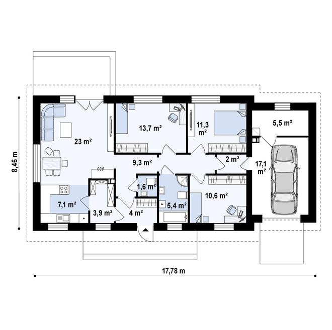 Projekt domu Z241 GP