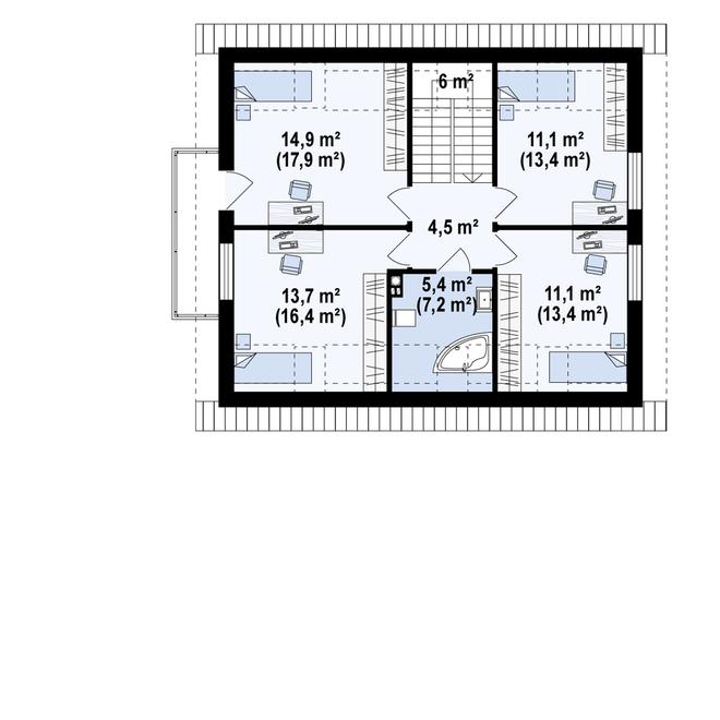 Projekt domu Z255 B pc