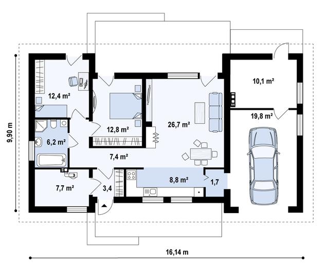 Projekt domu Z261 GP