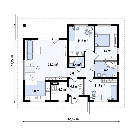 Projekt domu Z273 D a