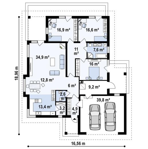 Projekt domu Z281 stu