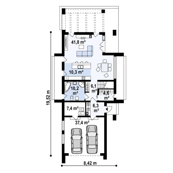 Projekt domu Z330 D P