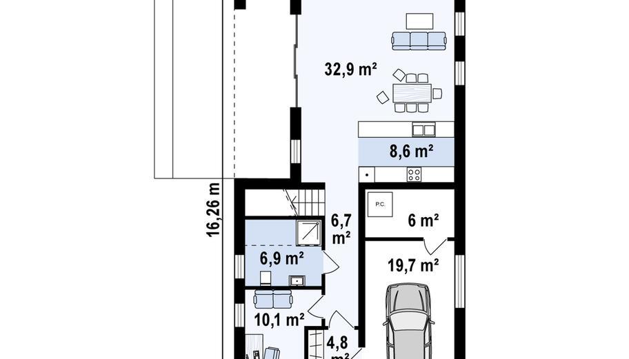 Projekt domu Z393