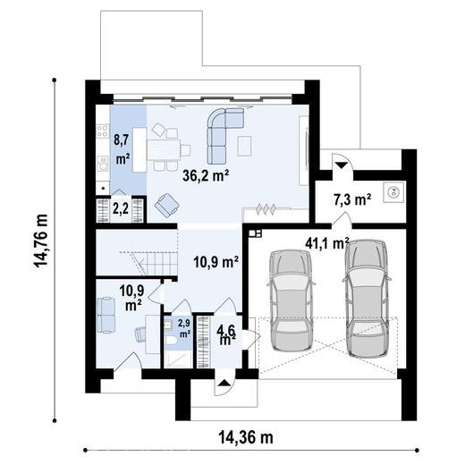 Projekt domu Z493