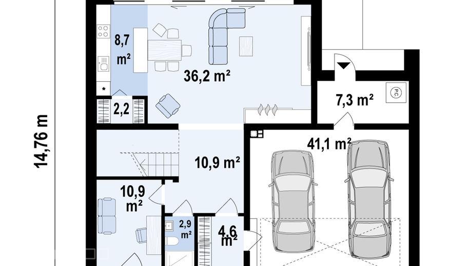 Projekt domu Z493