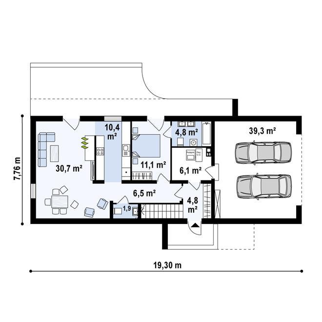 Projekt domu Zx40 2m