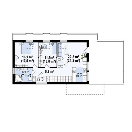 Projekt domu Zx40 2m
