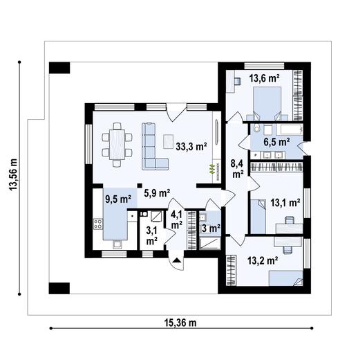 Projekt domu Zx83 30