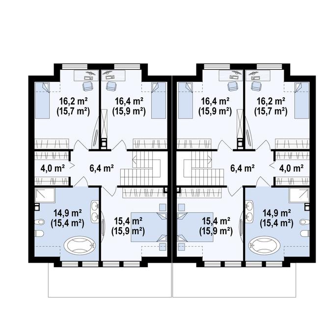 Projekt domu Zb5 duo