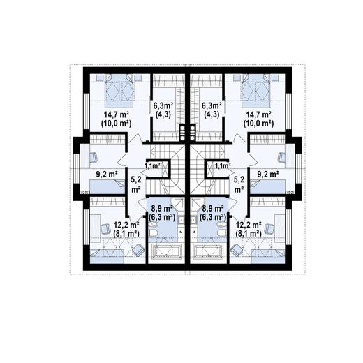 Projekt domu Zb26 Duo