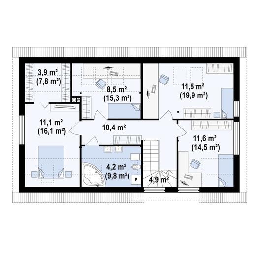 Projekt domu Z122 v2