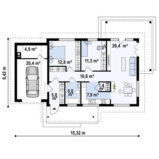 Projekt domu Z259 D