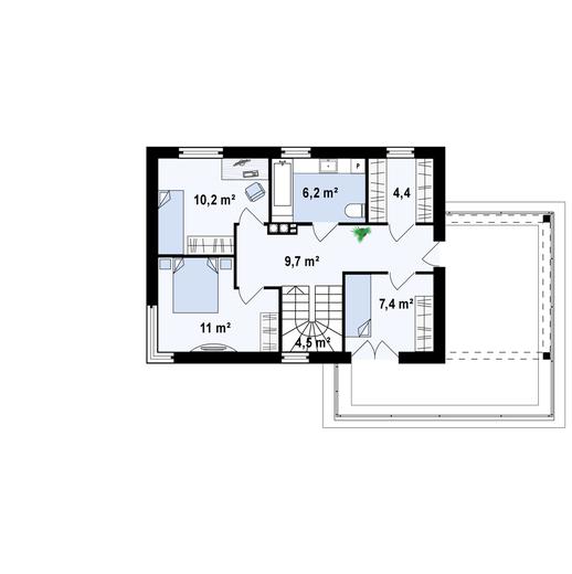 Projekt domu Zx63 v2