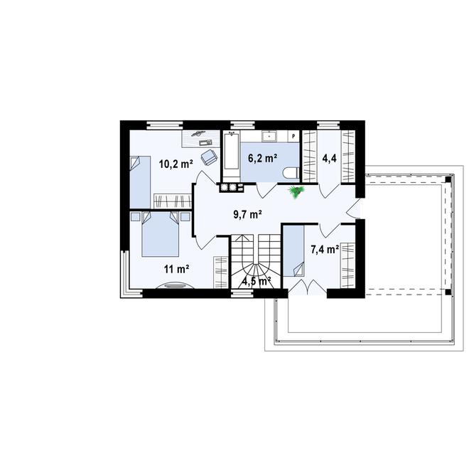Projekt domu Zx63 v2