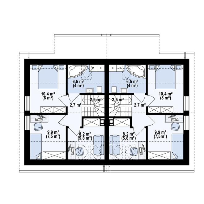 Projekt domu Zb47 duo