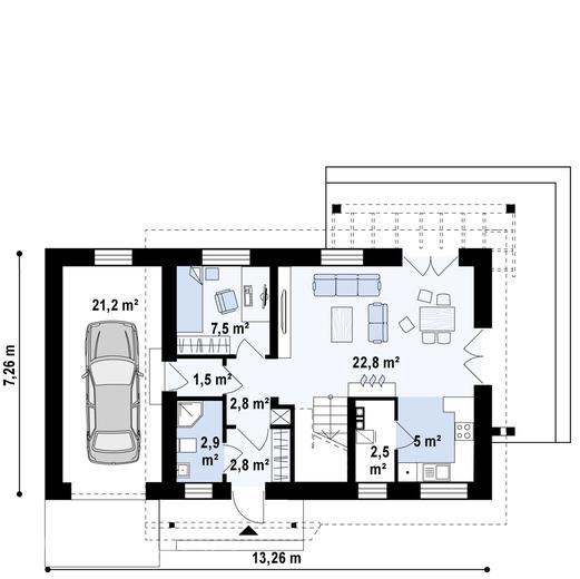 Projekt domu Z216 GL