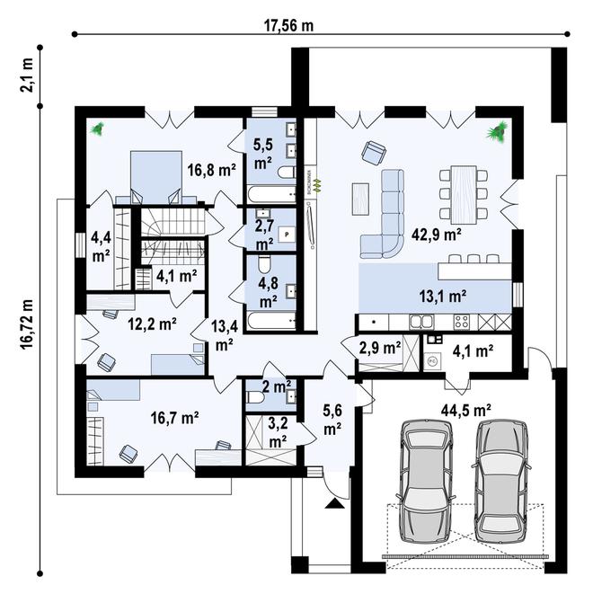 Projekt domu Z466 A 35