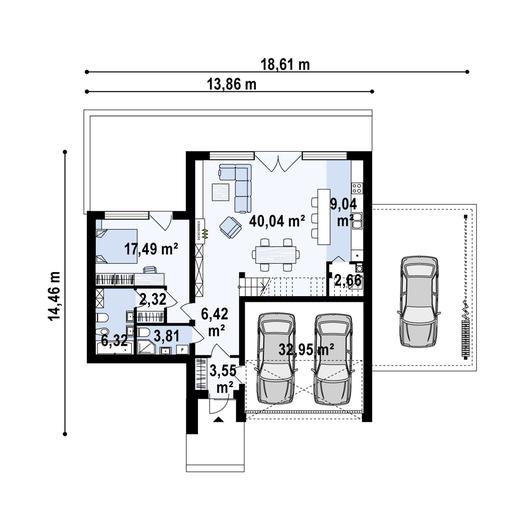 Projekt domu Zx204 B 30
