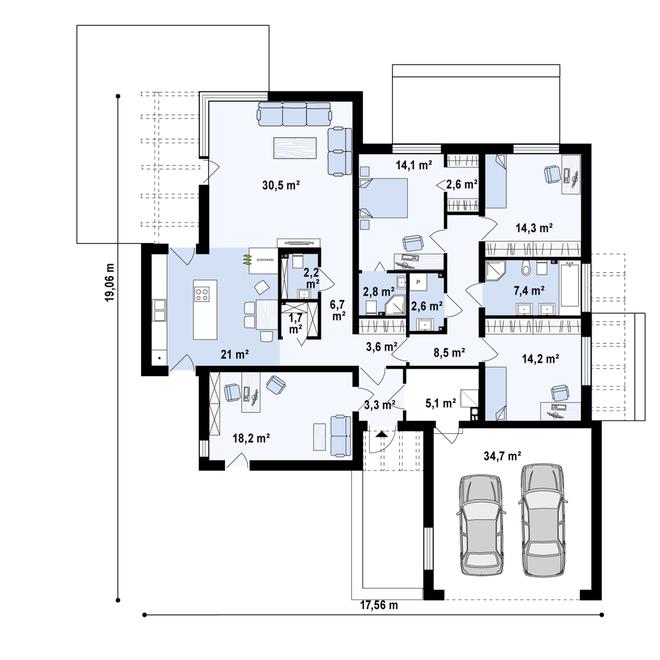 Projekt domu Zx101 GP2