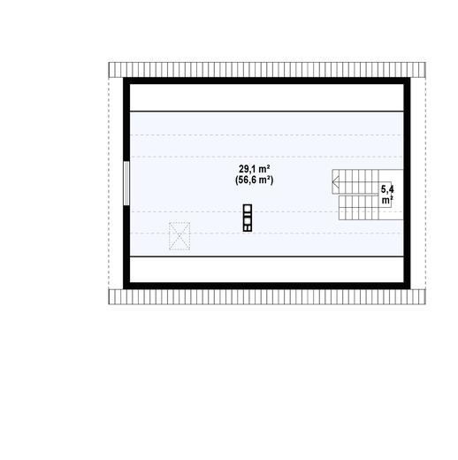 Projekt domu Z255 D a 40 sd