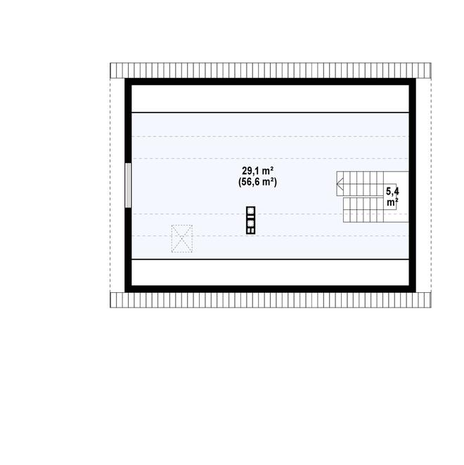 Projekt domu Z255 D a 40 sd