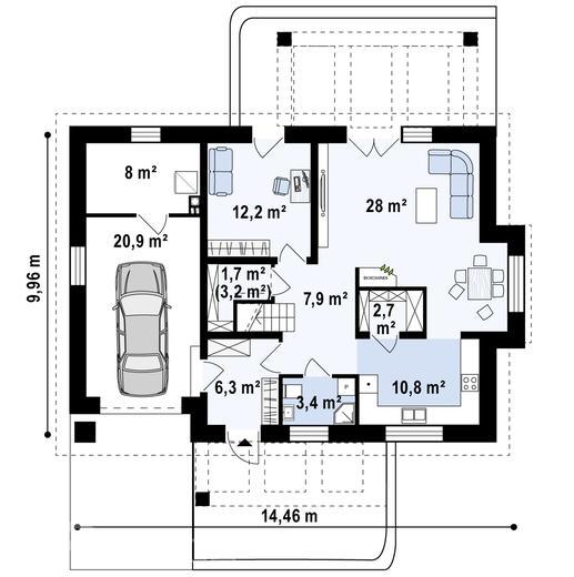 Projekt domu Z236