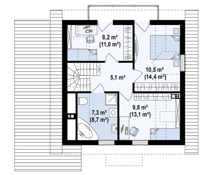 Projekt domu Z1 D WL