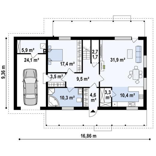 Projekt domu Z341