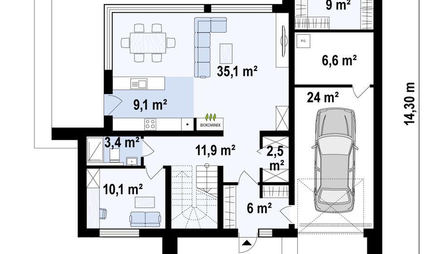 Projekt domu Z456