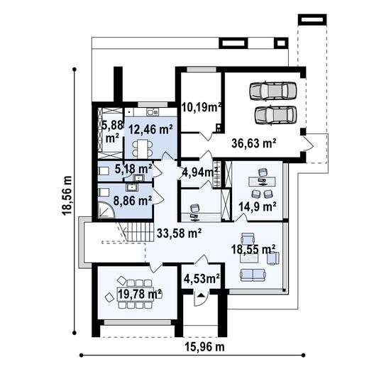 Budynek mieszkalny / usługowy Zu9